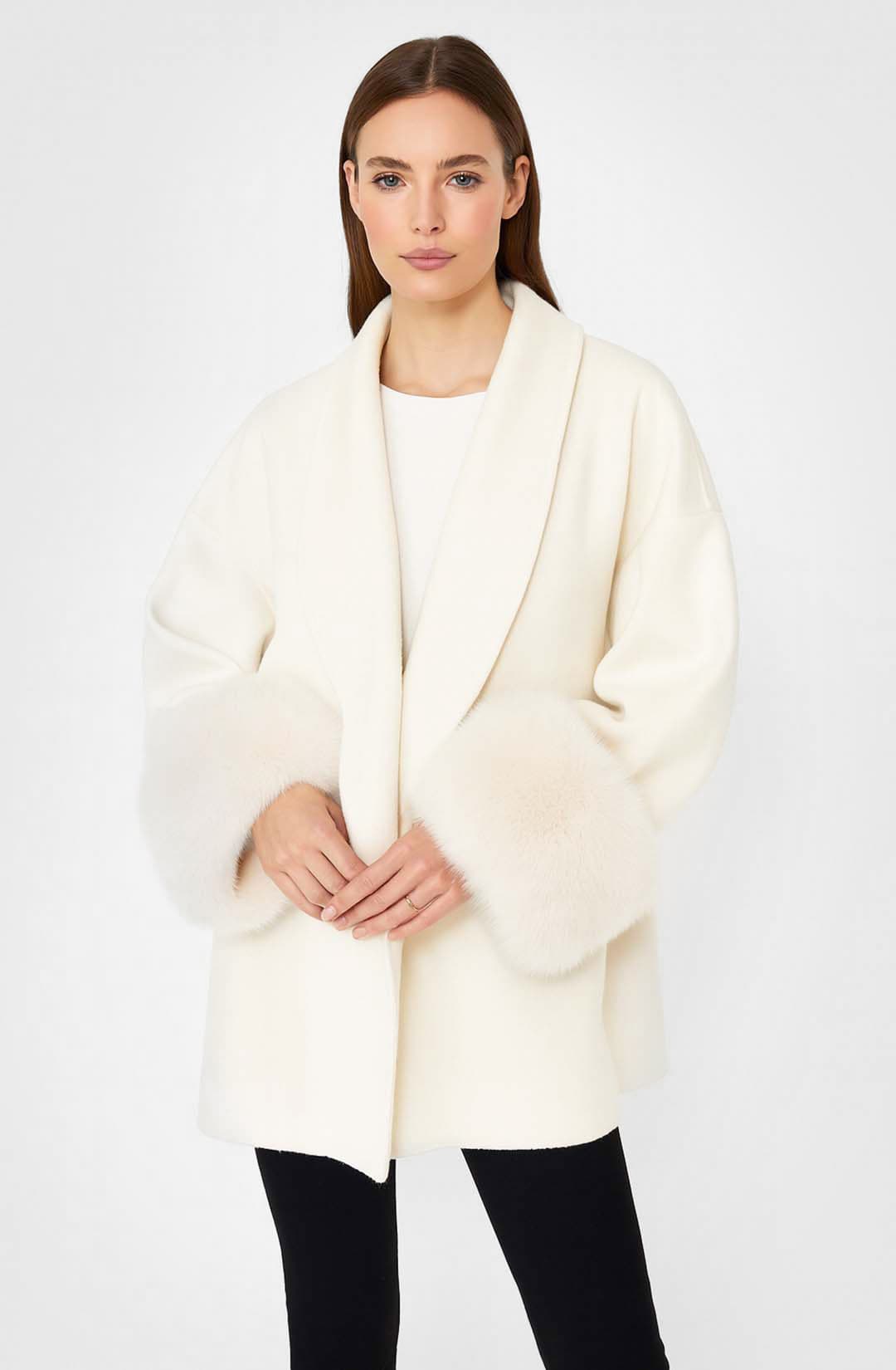 Verona Wool Coat White